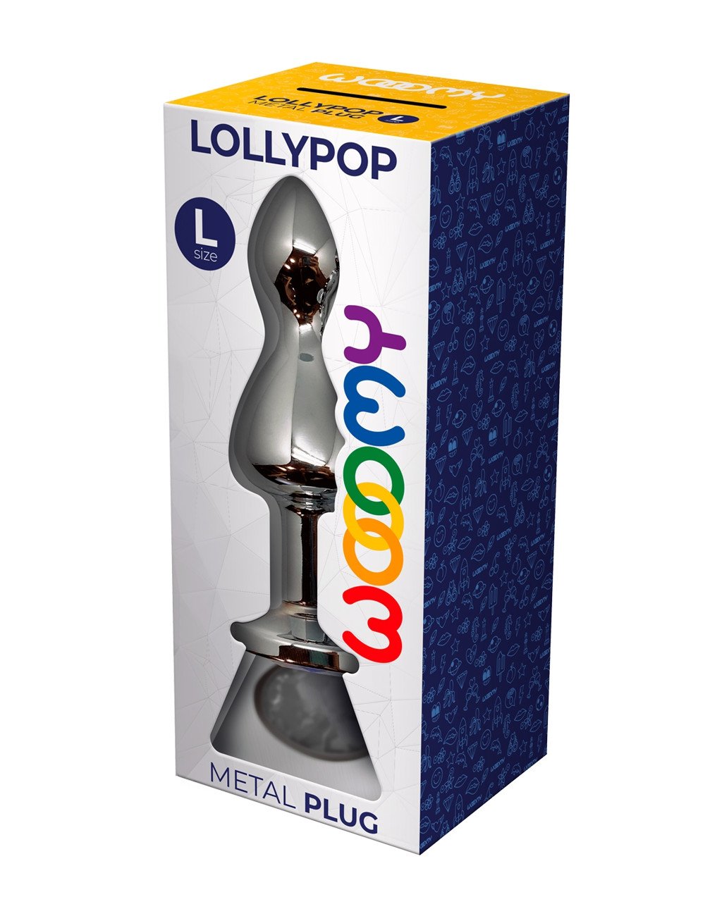 Plug bijou Lollypop transparent L - Wooomy