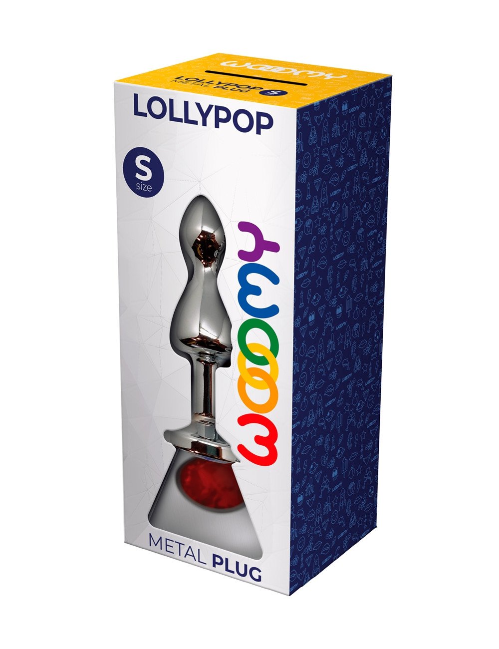 Plug bijou Lollypop rouge S - Wooomy