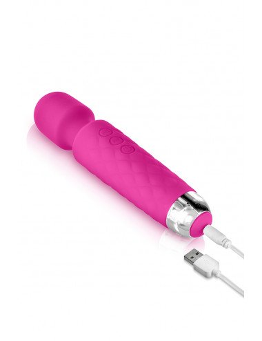 Vibro Love Wand rechargeable rose - Yoba