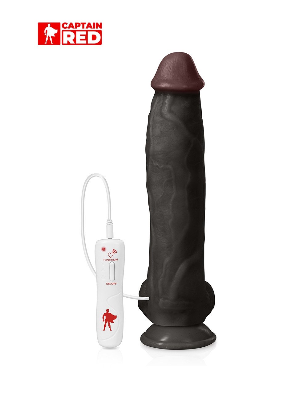 Vibro XXL The Power Black 31 x 6 cm - Captain Red