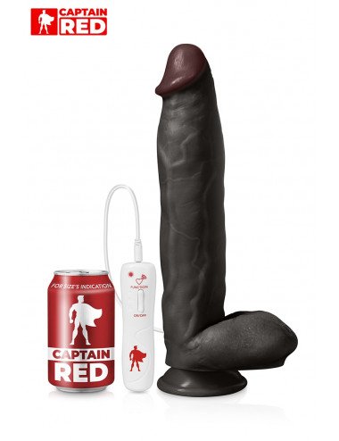 Vibro XXL The Power Black 31 x 6 cm - Captain Red