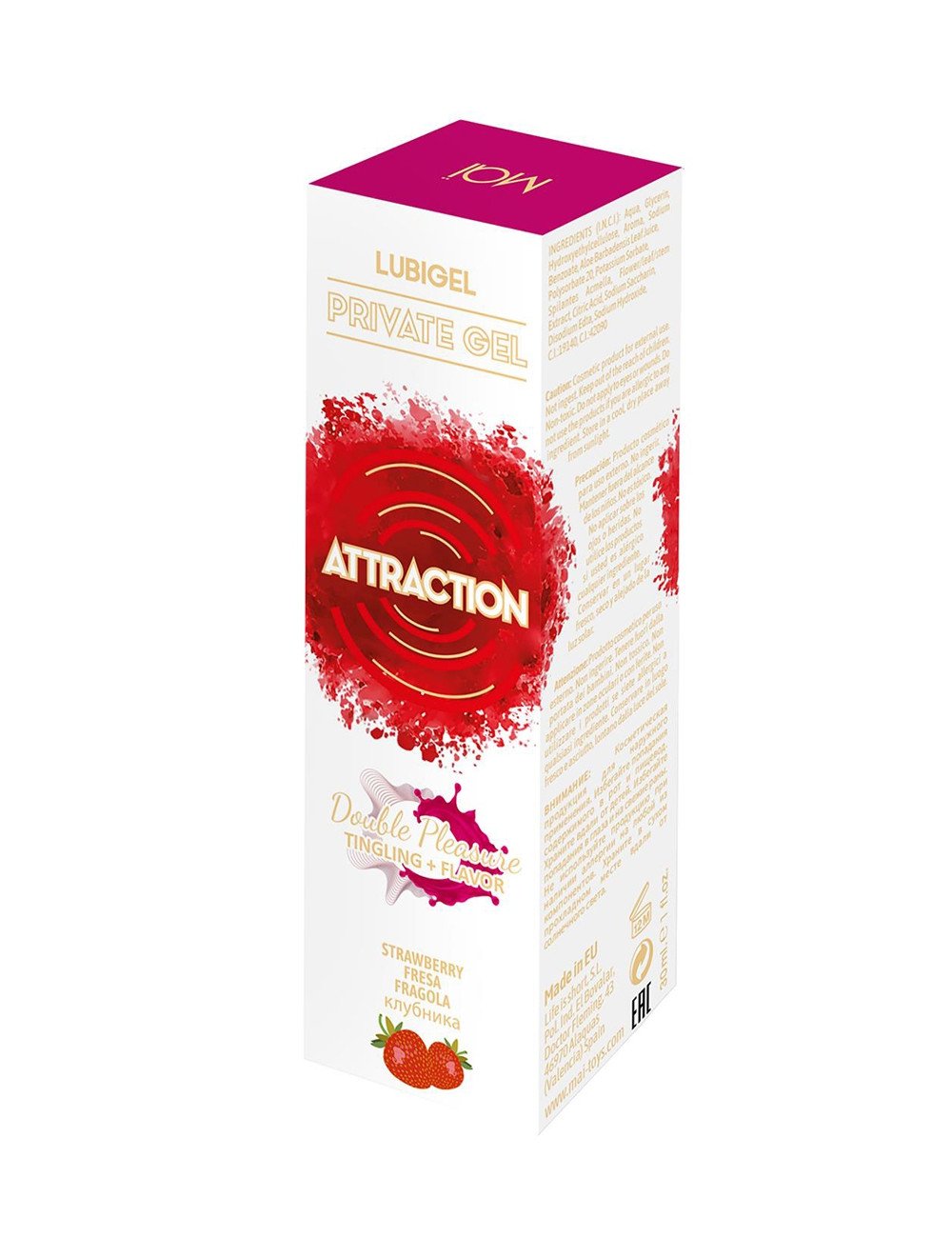 Lubrifiant stimulant fraise - Attraction