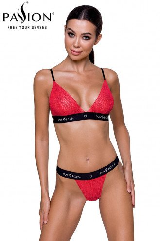 Ensemble lingerie Glamis - Rouge et noir