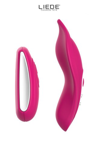 Stimulateur chauffant télécommandé Panty Vibe - cerise