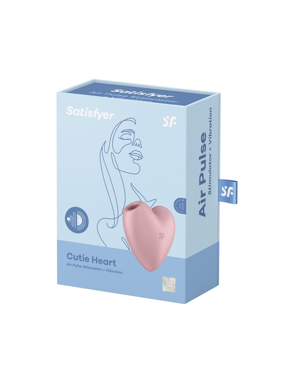 Double stimulateur Cutie Heart rose - Satisfyer