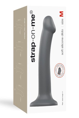 Dildo mono densité gris L - Strap On Me