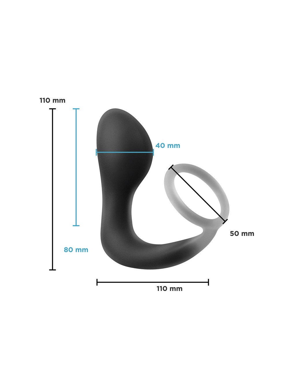 Plug prostatique avec cockring Renegade Slingshot