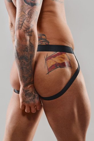 Jockstrap en tulle zébré - Regnes