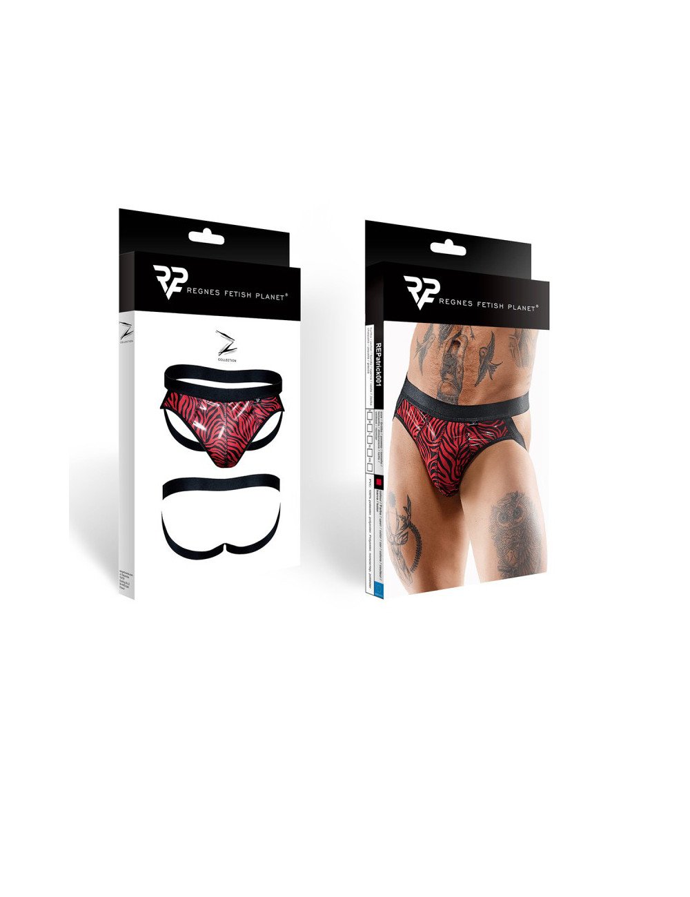 Jockstrap en tulle zébré - Regnes