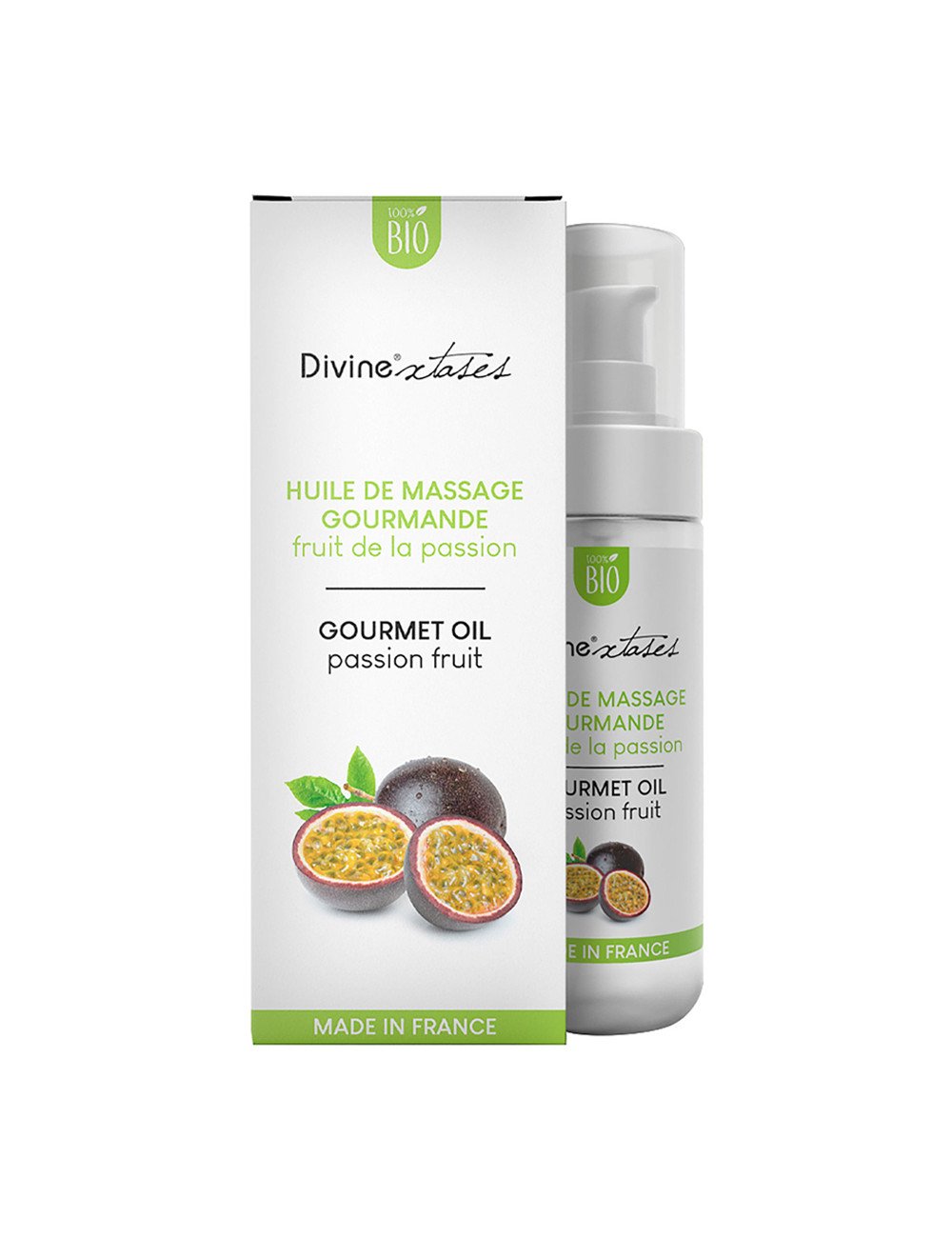 Huile de massage gourmande fruit de la passion - Divinextases