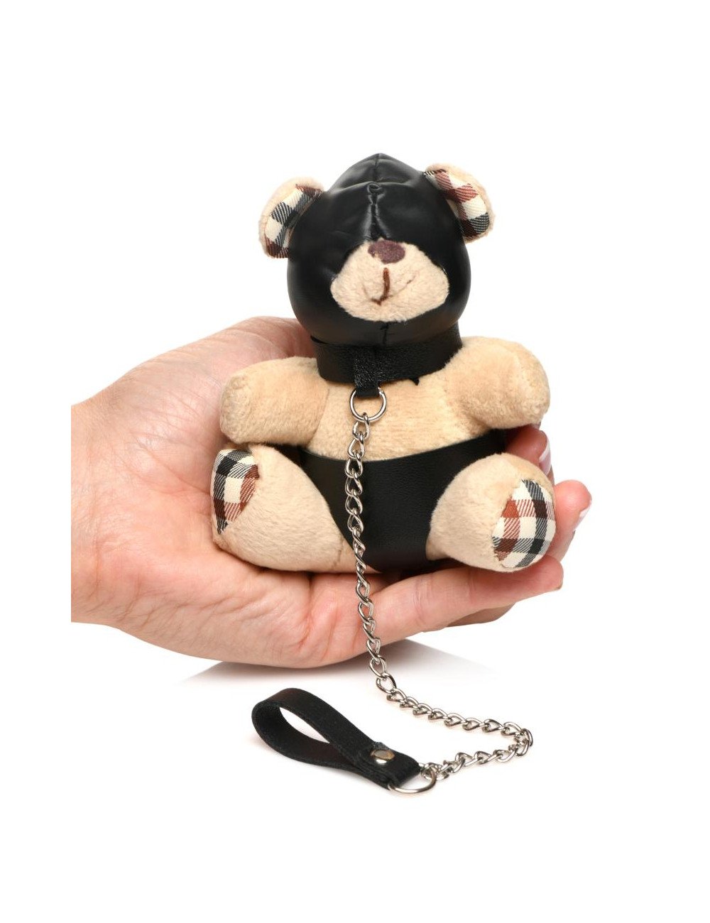 Porte-clés Teddy Bear BDSM avec cagoule