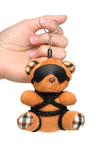 Porte-clés Teddy Bear en tenue Bondage