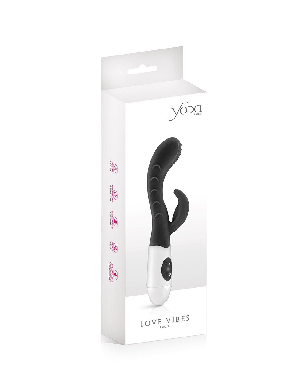 Vibromasseur Rabbit Leola noir - Yoba