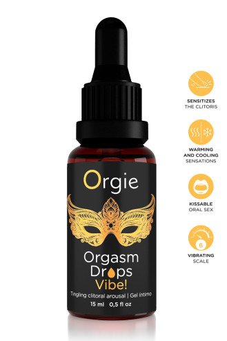 Gel d'excitation du Clitoris Orgasm Drops Vibe 15ml