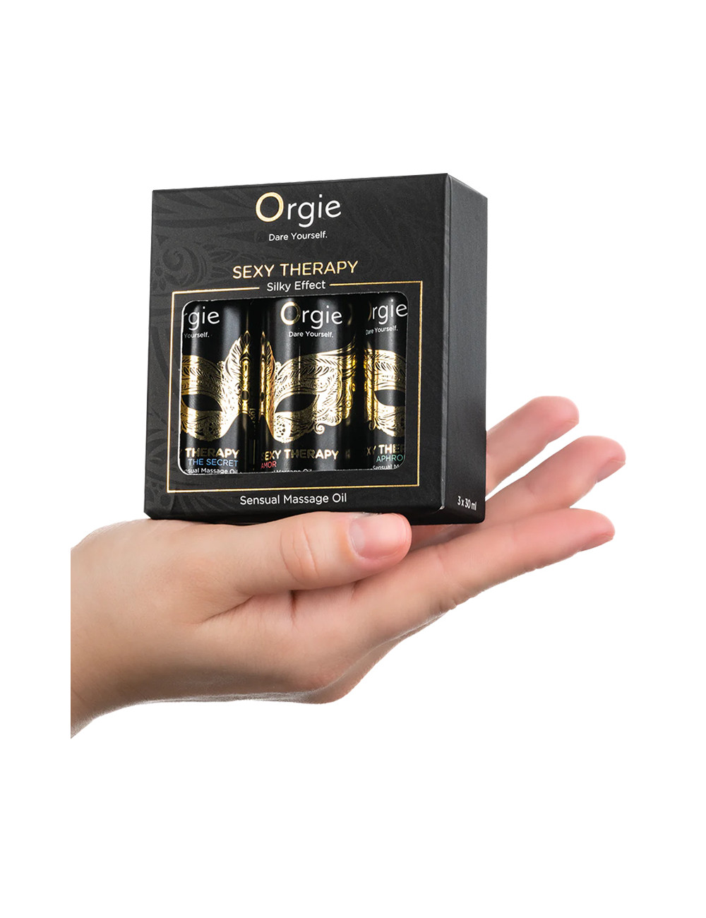 Coffret 3 huiles de massage sensuel Sexy Therapy Collection