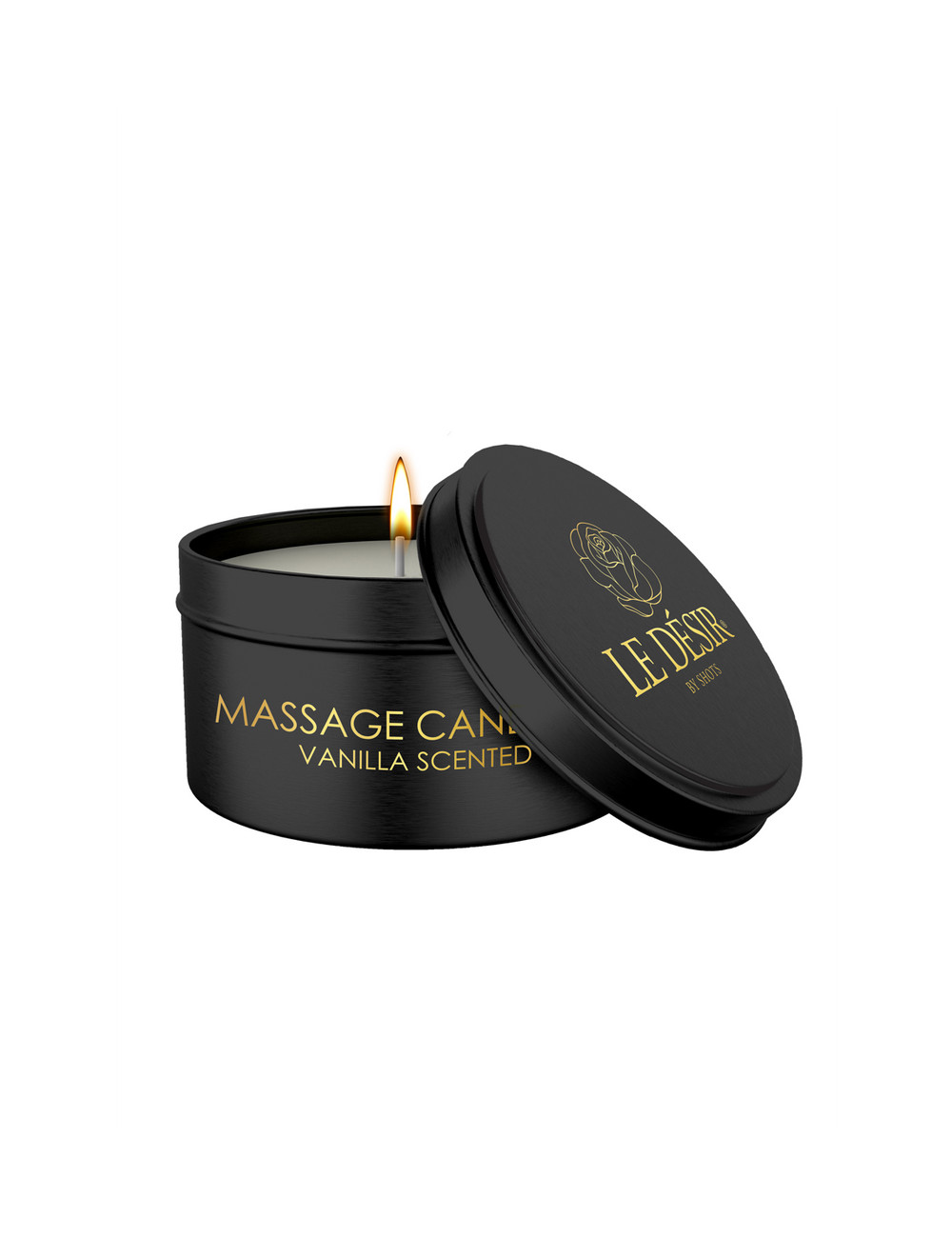 Bougie de massage érotique vanille 100g - Le Désir