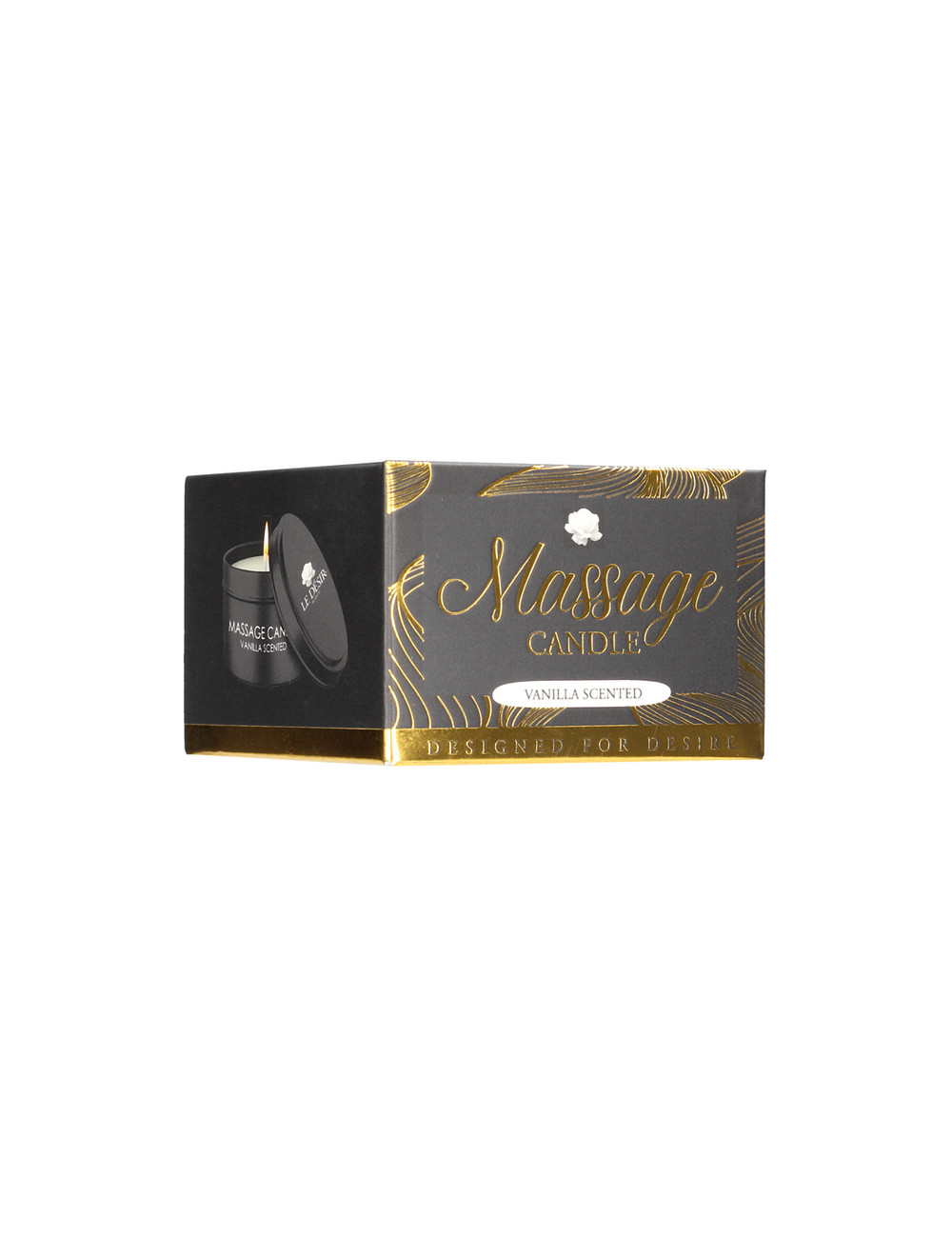 Bougie de massage érotique vanille 100g - Le Désir