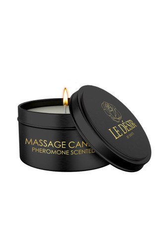 Bougie de massage érotique parfum phéromones 100g - Le Désir