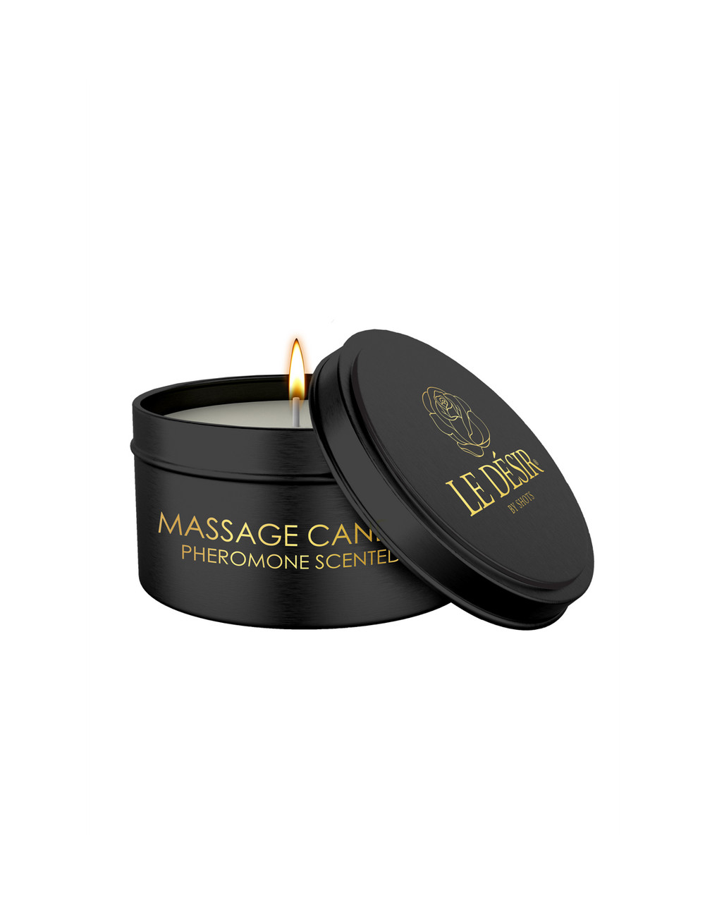 Bougie de massage érotique parfum phéromones 100g - Le Désir