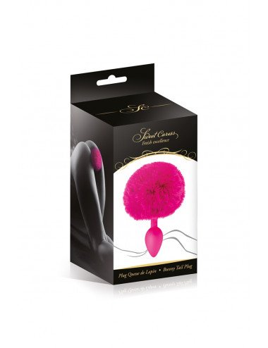 Plug queue de lapin - fuchsia