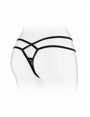 String ouvert Mylene - noir