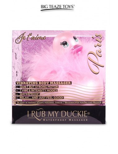 Mini canard vibrant Duckie Paris - rose