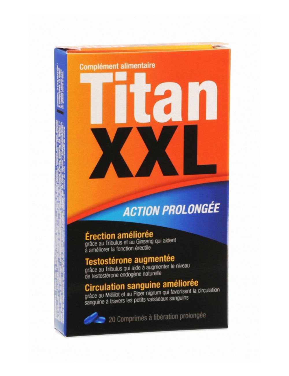 Titan XXL (20 comprimés) - stimulant sexuel