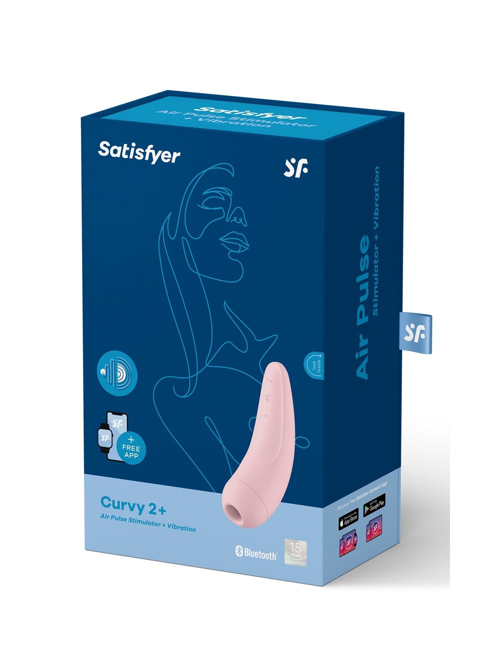 Stimulateur connecté Curvy 2+ rose - Satisfyer