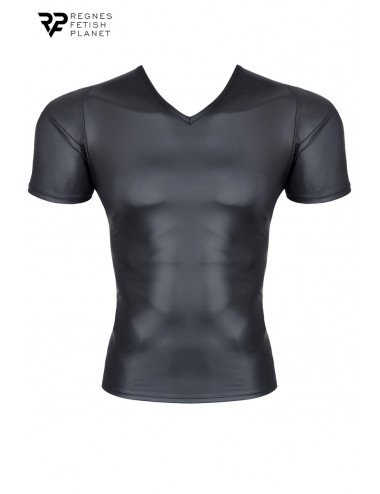 T-shirt wetlook noir - Regnes