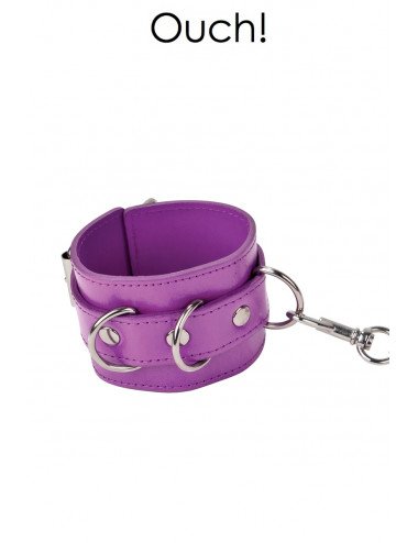 Menottes Premium en cuir violet - Ouch