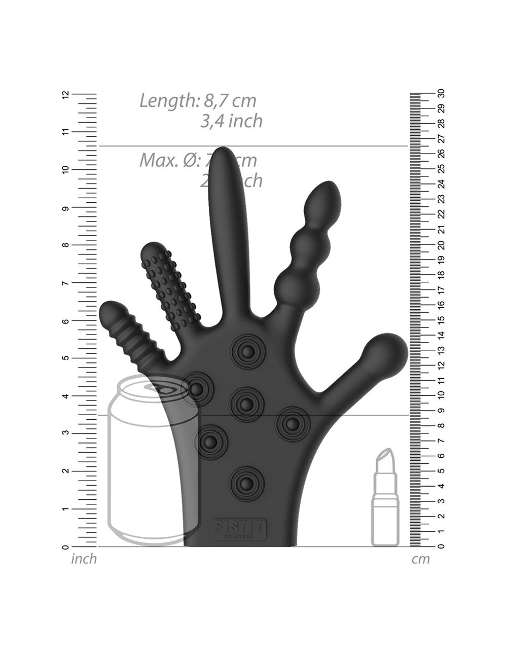 gant de stimulation en silicone - FISTIT