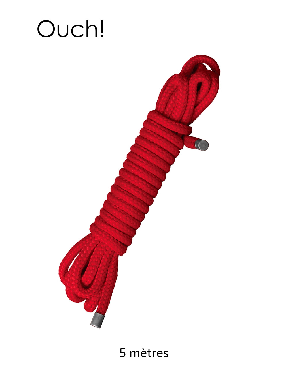 Corde de bondage Japonais 5m rouge - Ouch