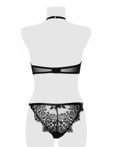 Ensemble bustier et string dentelle - Grey Velvet