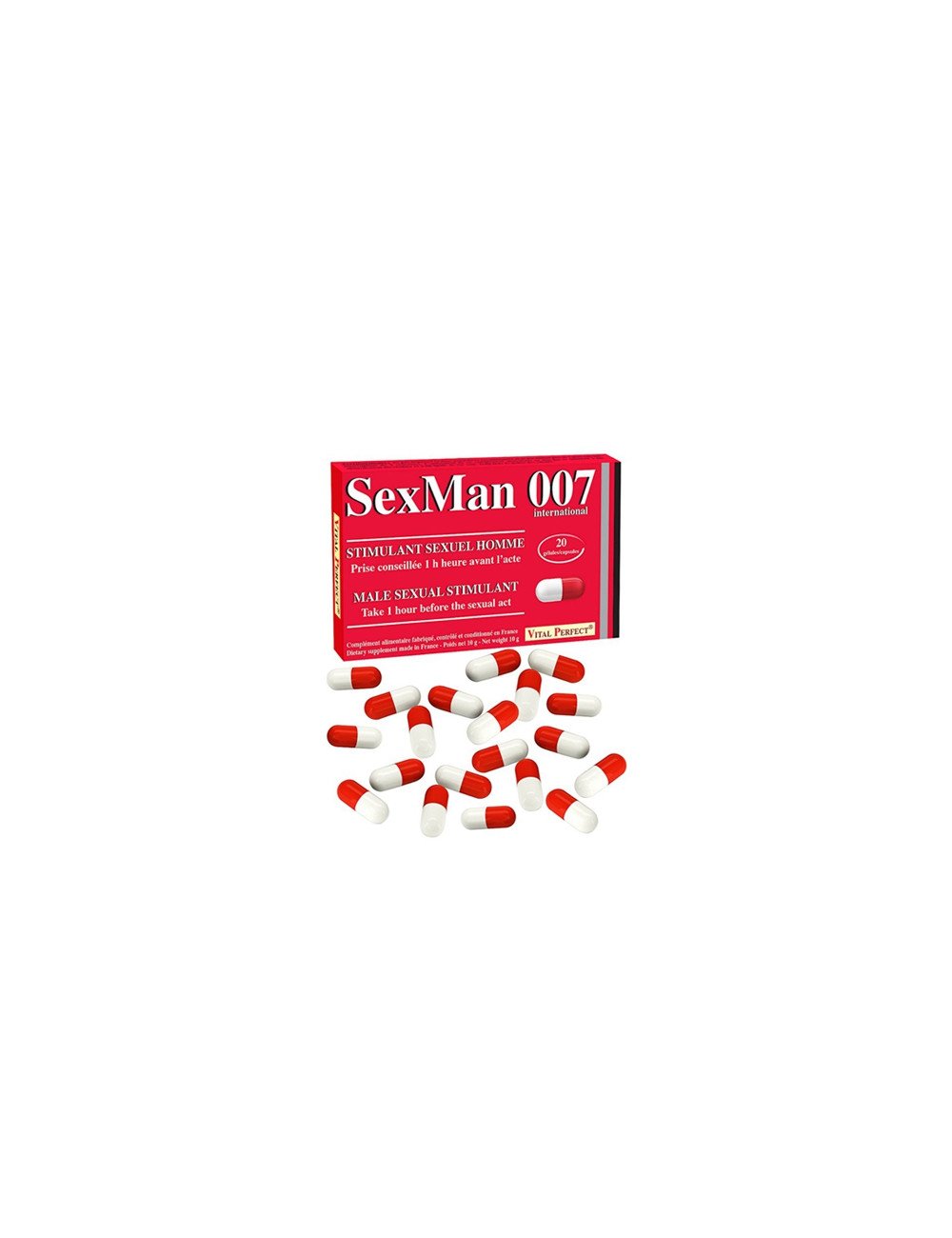 Aphrodisiaque SexMan 007 (20 gélules)