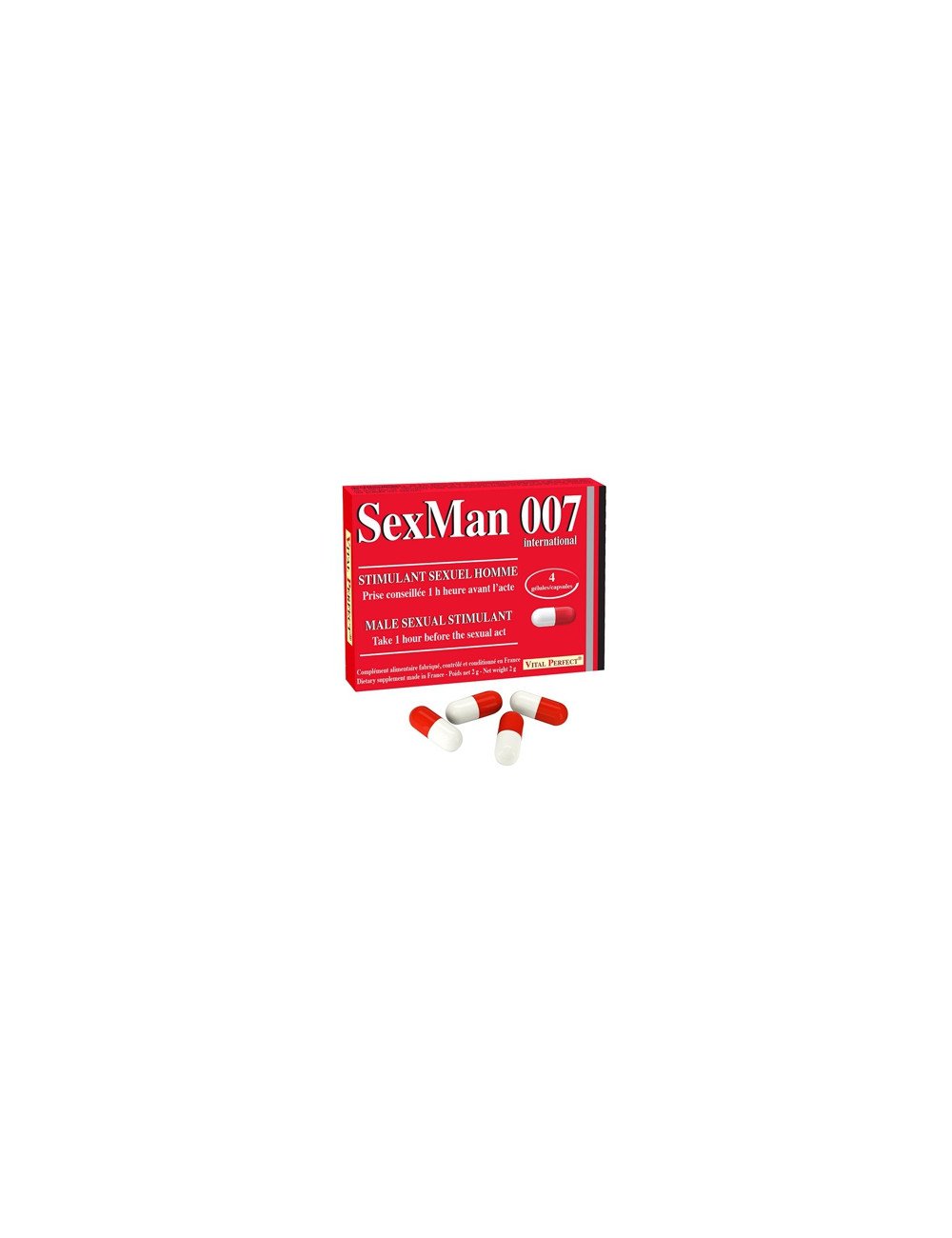 Aphrodisiaque SexMan 007 (4 gélules)