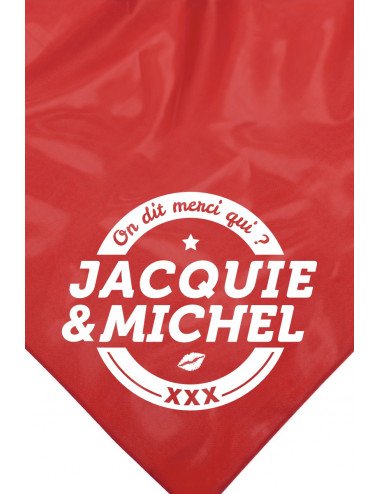 Bandana rouge Jacquie & Michel