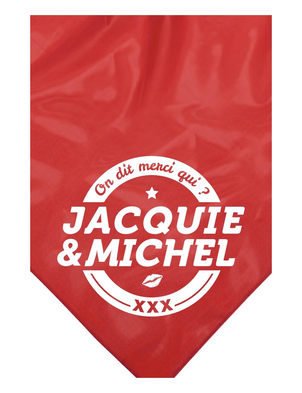 Bandana rouge Jacquie & Michel