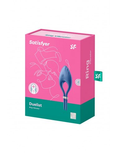 Anneau vibrant Duelist bleu - Satisfyer