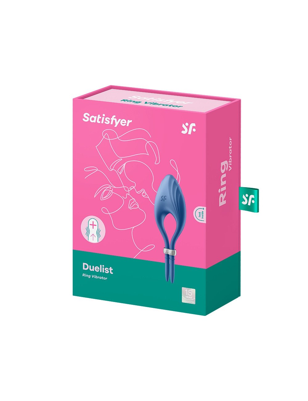 Anneau vibrant Duelist bleu - Satisfyer