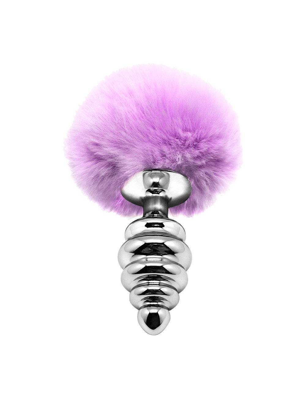 Plug métal Fluffy Twist M mauve - Alive