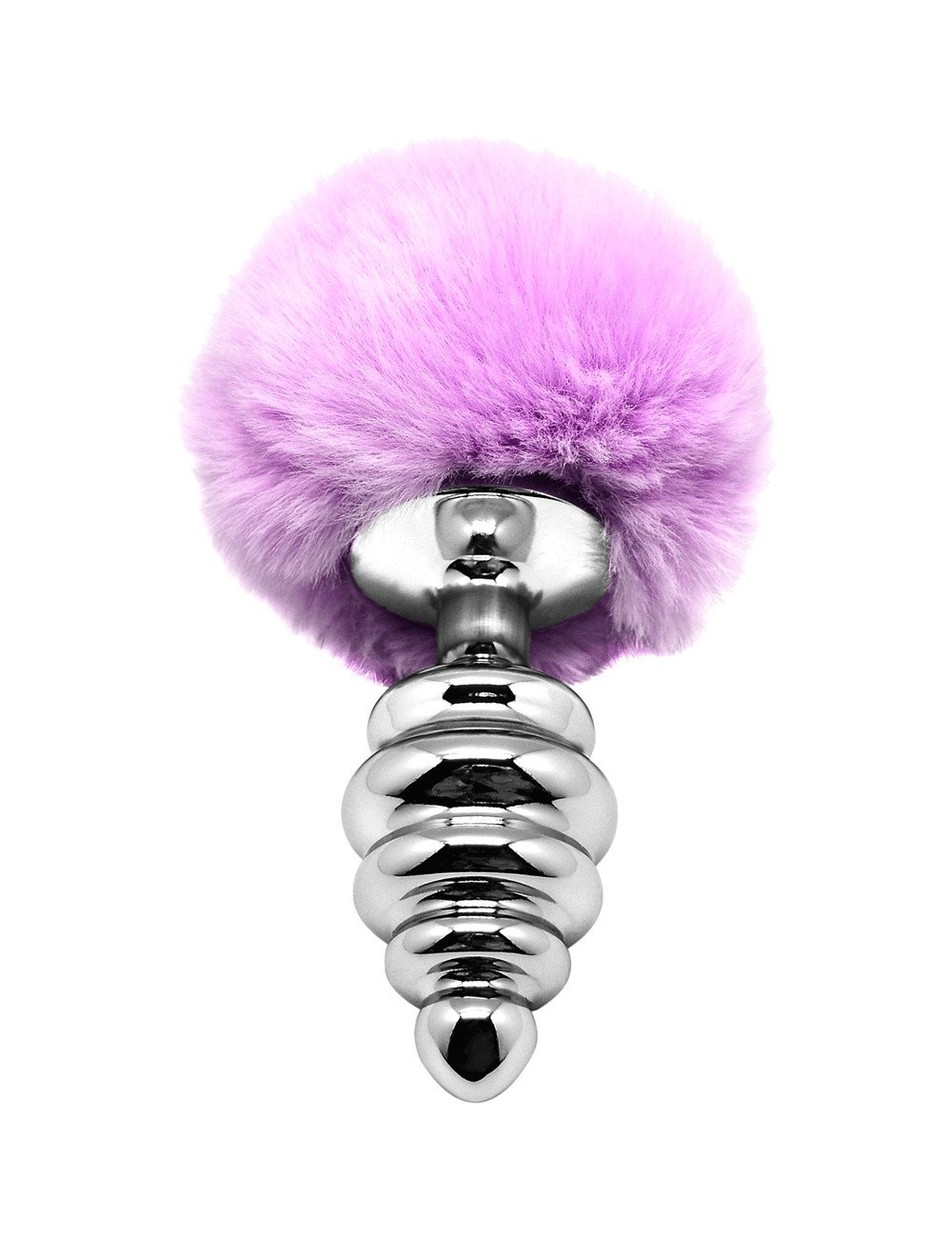 Plug métal Fluffy Twist L mauve - Alive