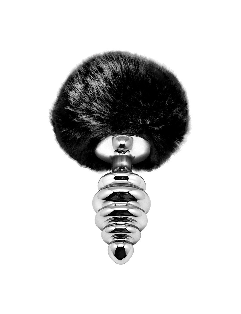 Plug métal Fluffy Twist M noir - Alive