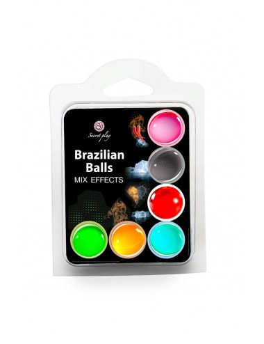 6 Brazilian balls avec effets différents